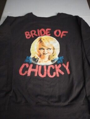 Bride of Chucky Graphic Black Sweatshirt Size X-large